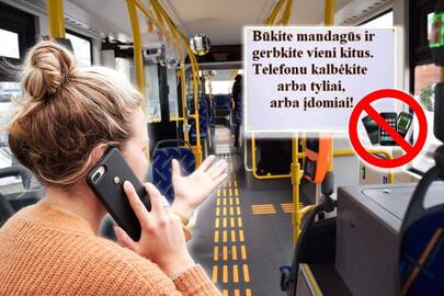 Išmintis: uostamiesčio autobusuose galbūt vertėtų įrengti papildomų perspėjimų dėl kai kurių keleivių pernelyg nekuklių pokalbių telefonu.