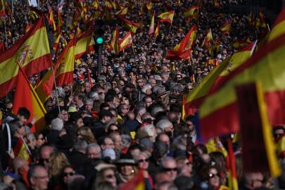 Protestai Ispanijoje prieš P. Sanchezą