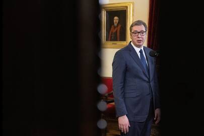 Serbijos prezidentas A. Vučičius.