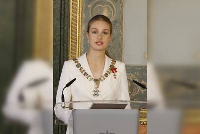 Žingsnis: sulaukusi 18 metų būsimoji Ispanijos karalienė princesė Leonora davė priesaiką.