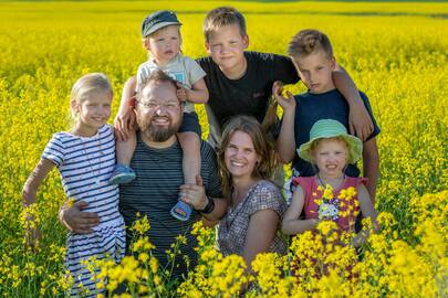 Vertybė: Evaldas ir Aurelija Lasiai įsitikinę, kad gausi šeima – dovana ir didelė laimė.