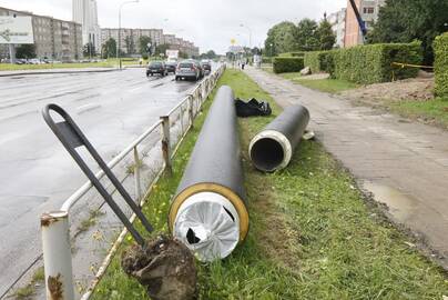 Pabaiga: šilumos tinklų remonto darbus Smiltelės gatvėje numatoma baigti šią arba kitą savaitę.