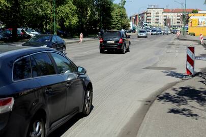 Trikdžiai: Pilies g. šią savaitę vieną parą nebus galima riedėti automobiliams.