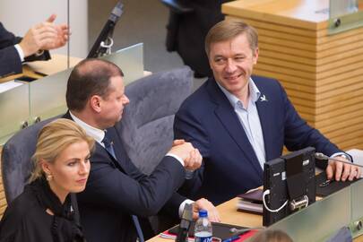 Greta Kildišienė, Saulius Skvernelis, Ramūnas Karbauskis