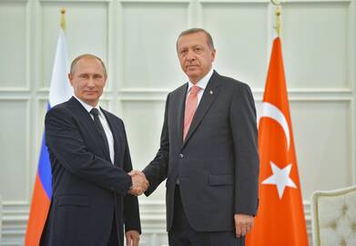 Vladimiras Putinas ir Recepas Tayyipas Erdoganas