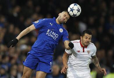 „Leicester City“  įveikė "Sevilla" ekipą