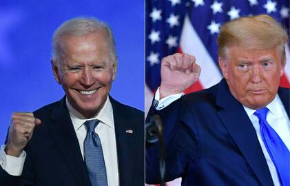 Joe Bidenas ir Donaldas Trumpas