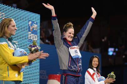 Amerikietė Missy Franklin laimėjo 200 metrų laisvu stiliumi rungtį