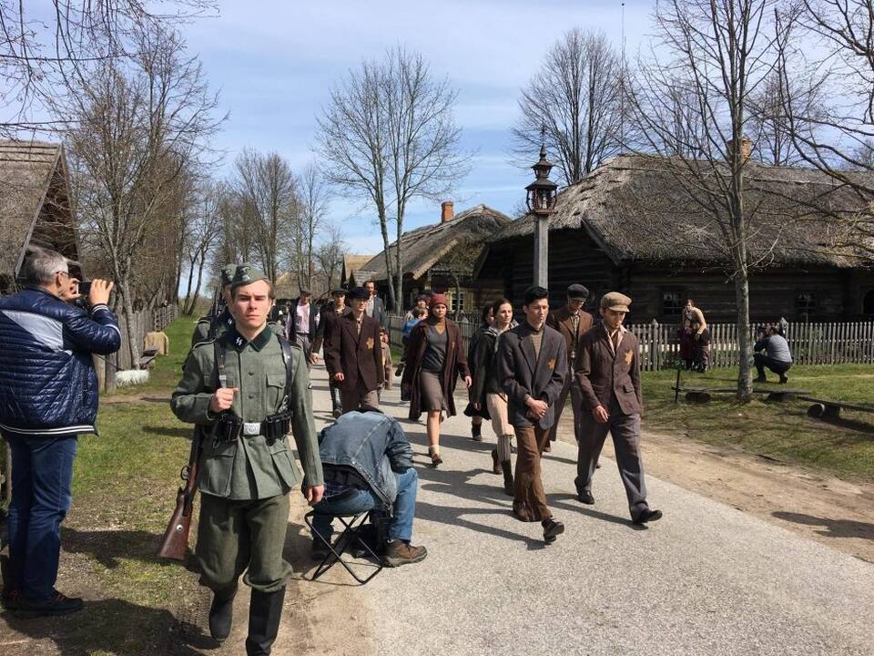 Serialo „Laisvės kaina. Partizanai“ filmavimas Rumšiškėse