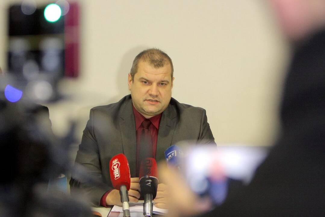 Surengta spaudos konferencija dėl saviečių vaikžudžio bylos.