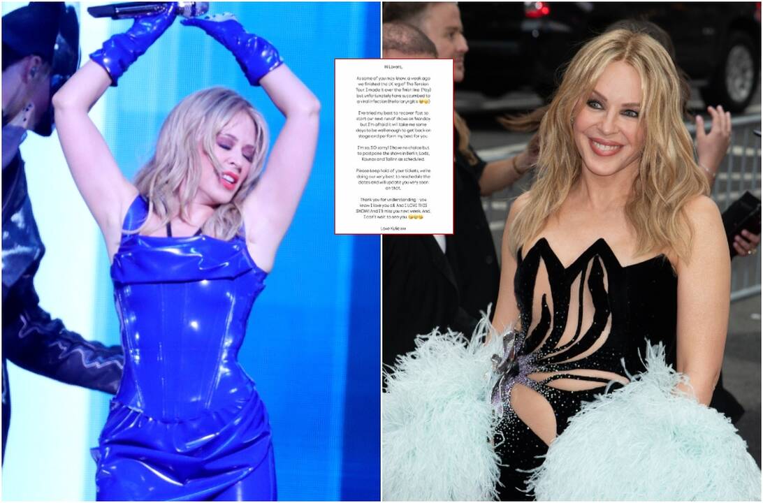 Kylie Minogue atšaukė pasirodymą Lietuvoje: neturiu kito pasirinkimo