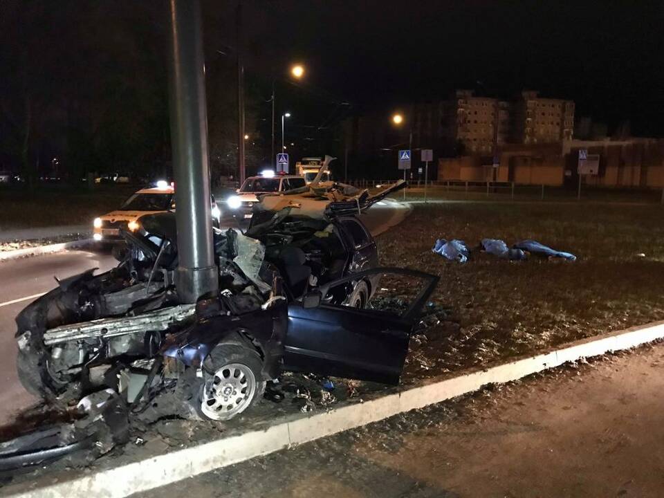 Avarija Šiaurės pr. ir S. Žukausko gatvių sankryžoje