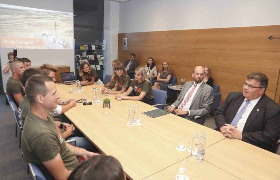 L. Linkevičius susitiko su „Misija Sibiras 2018“ dalyviais
