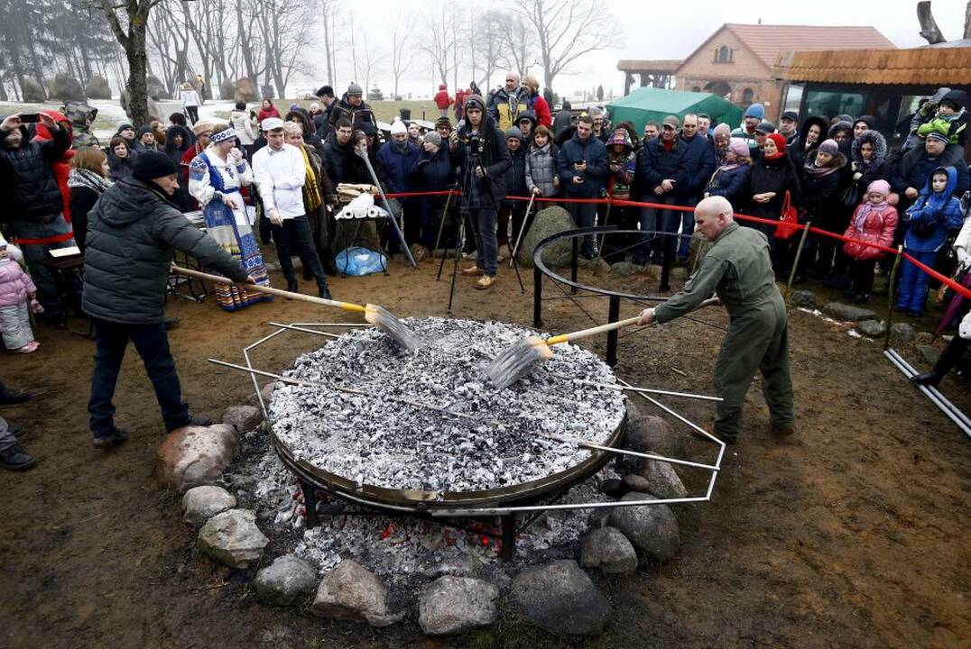 Gigantiškas bulvių plokštainis Baltarusijoje