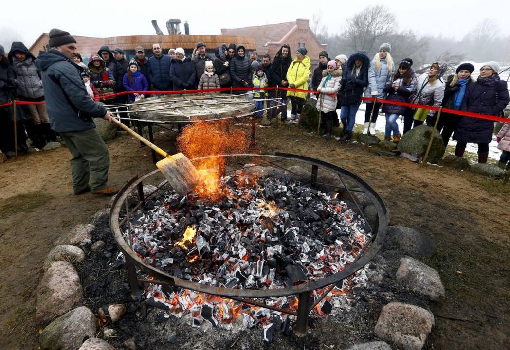 Gigantiškas bulvių plokštainis Baltarusijoje
