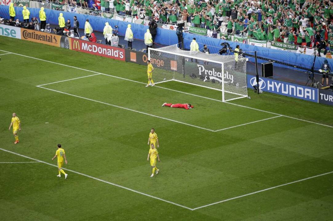 Euro 2016: Šiaurės Airija - Ukraina 2:0