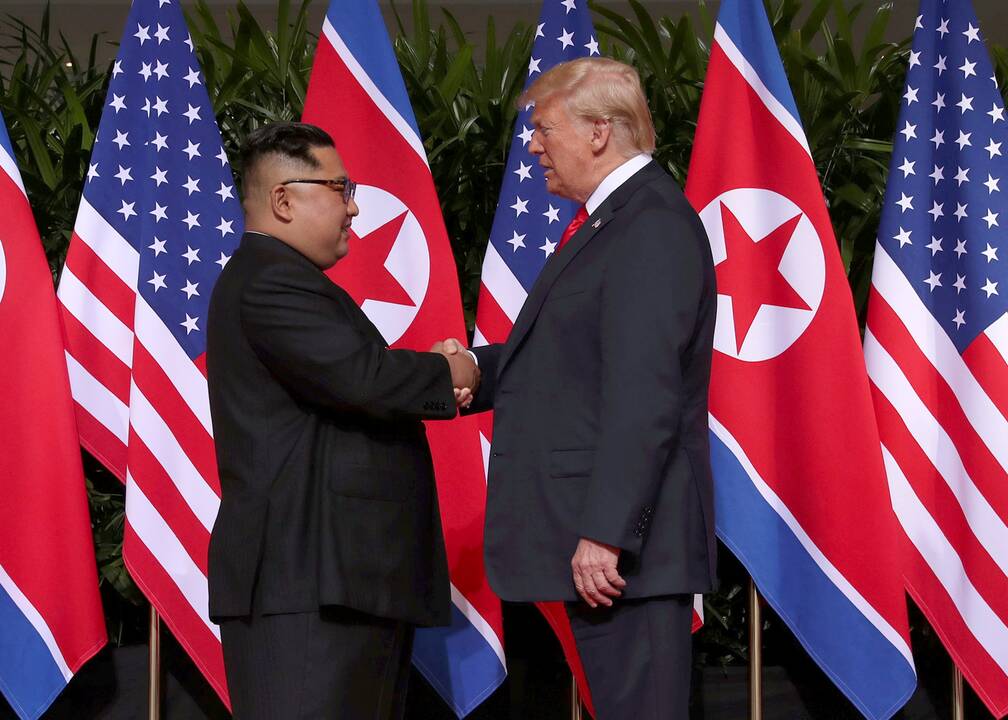 D. Trumpo ir Kim Jong Uno susitikimas Singapūre