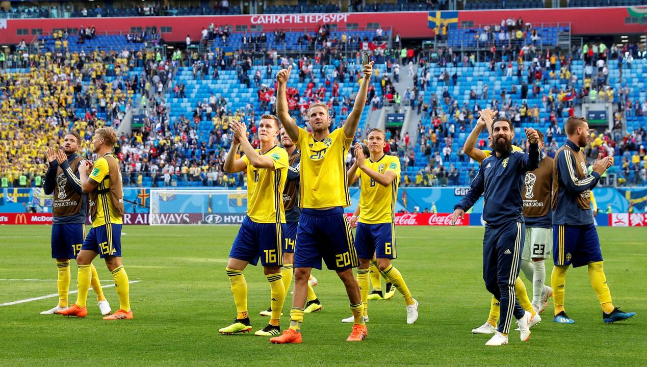 Pasaulio futbolo čempionato aštuntfinalis: Švedija – Šveicarija 1:0