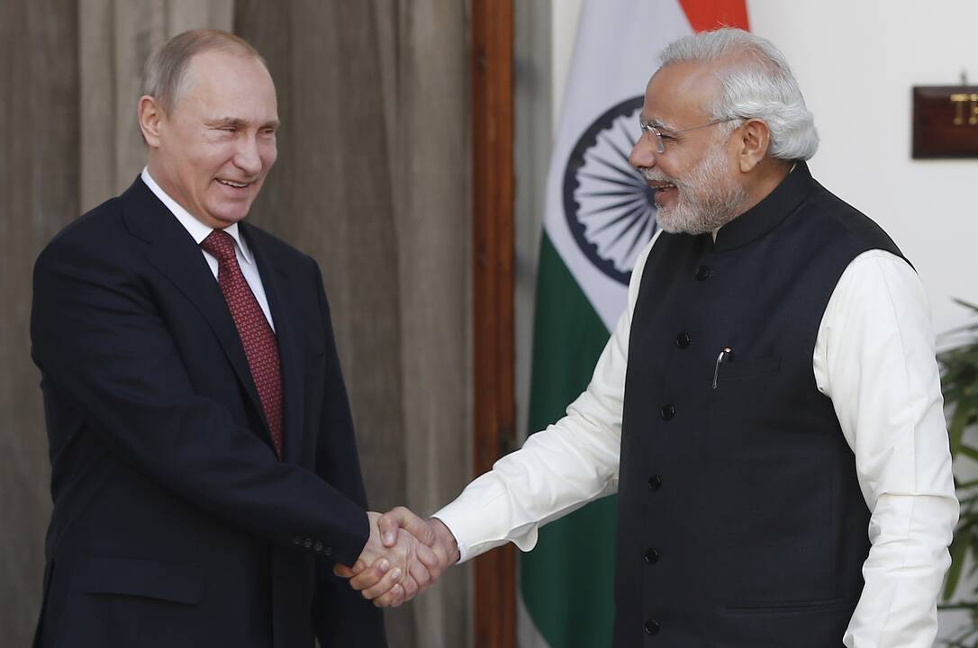 Vladimiras Putinas ir Narendra Modi