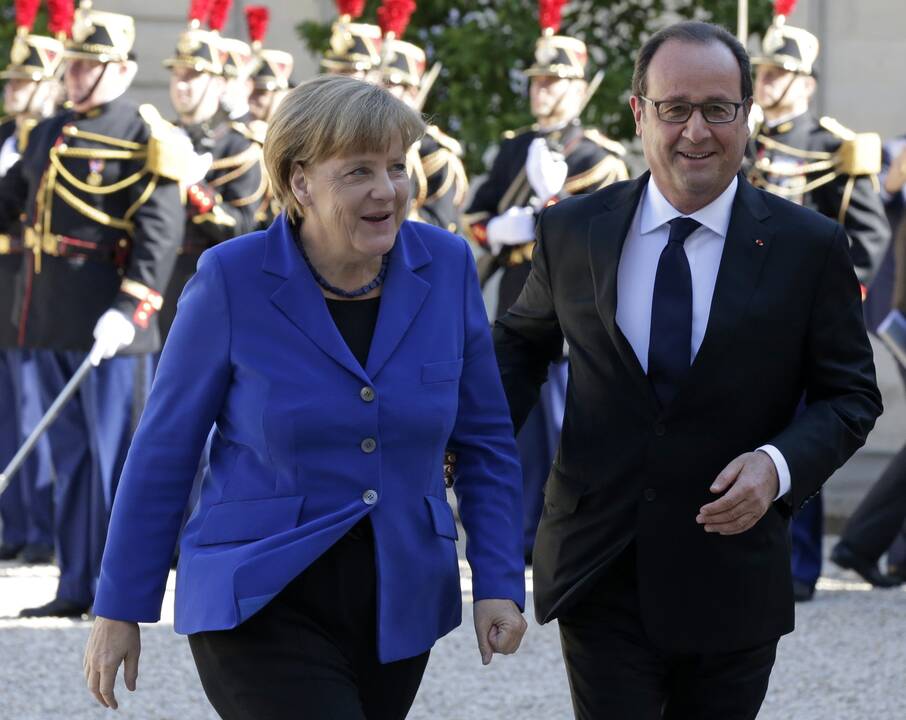 Angela Merkel ir Francois Hollande