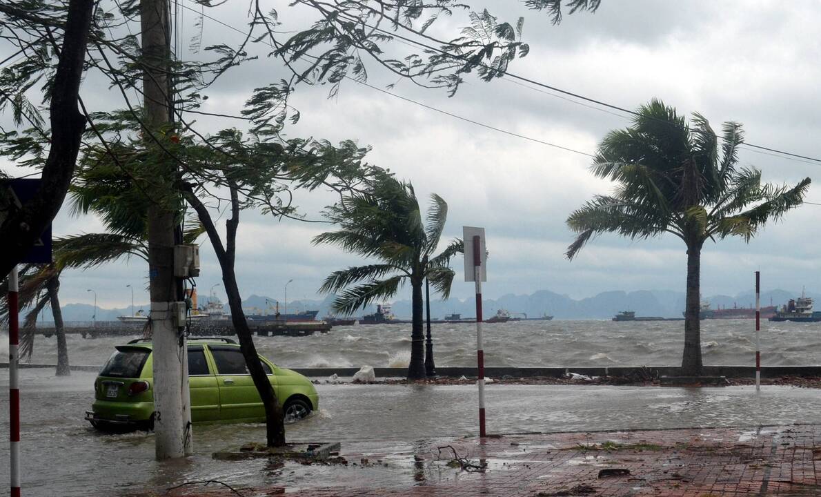 Taifūnas „Haiyan“ pasiekė sausumą Vietname