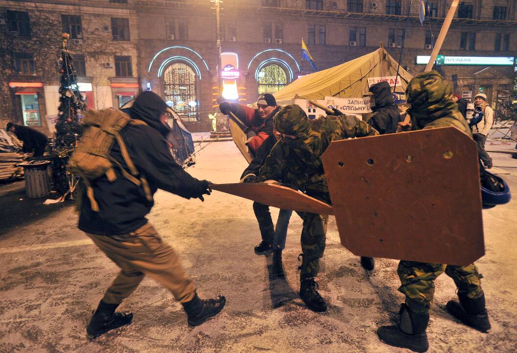 Ukrainos prezidentas pasirašė kontroversiškąjį įstatymą prieš protesto dalyvius