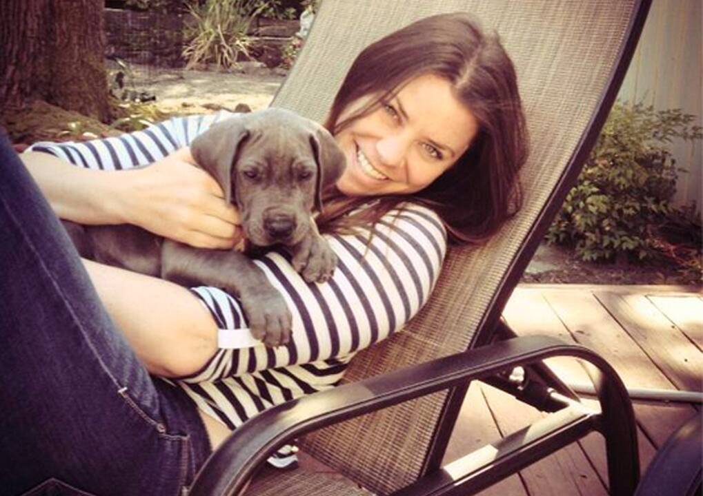 Brittany Maynard ir jos vokiečių dogas Charlie