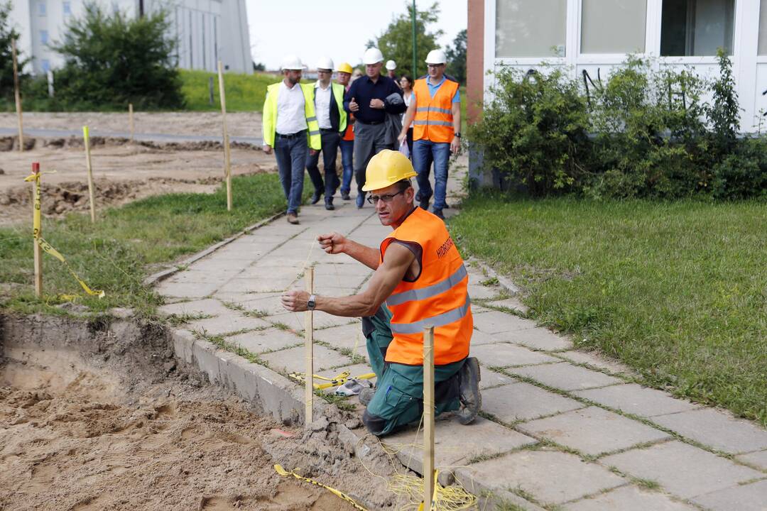 Apžiūrėjo tvarkomą Sąjūdžio parką