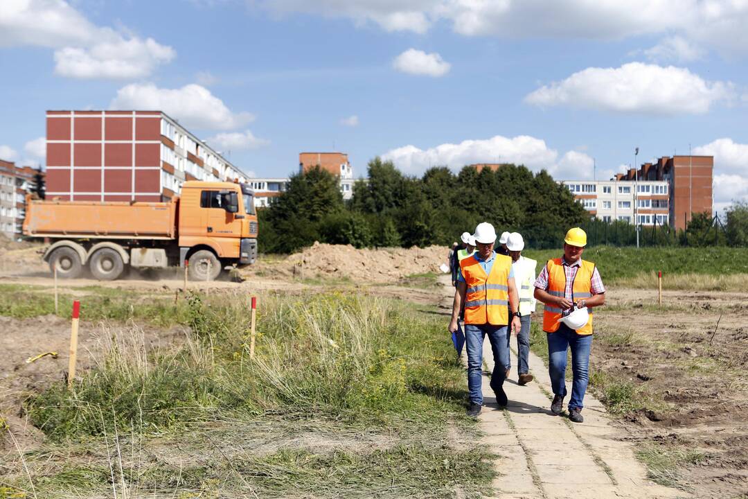 Apžiūrėjo tvarkomą Sąjūdžio parką