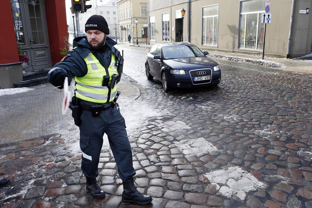 Policijos reidas senamiestyje