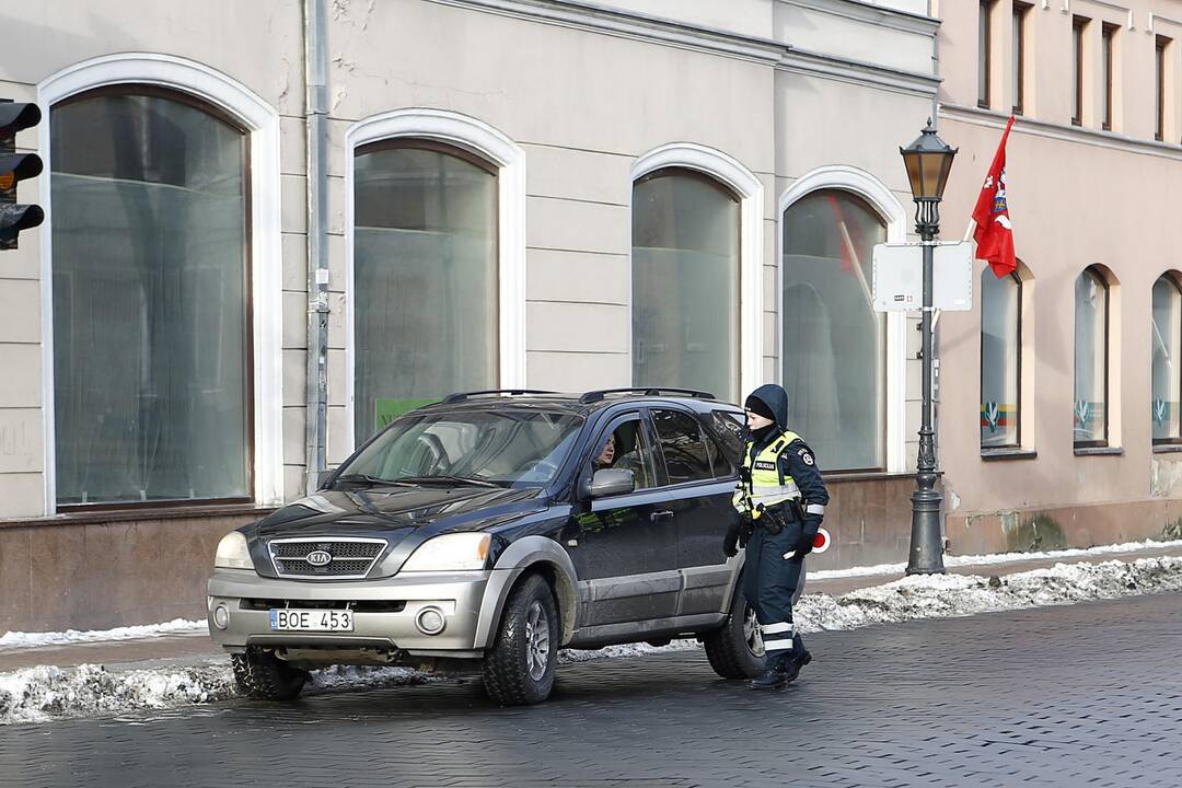 Policijos reidas senamiestyje