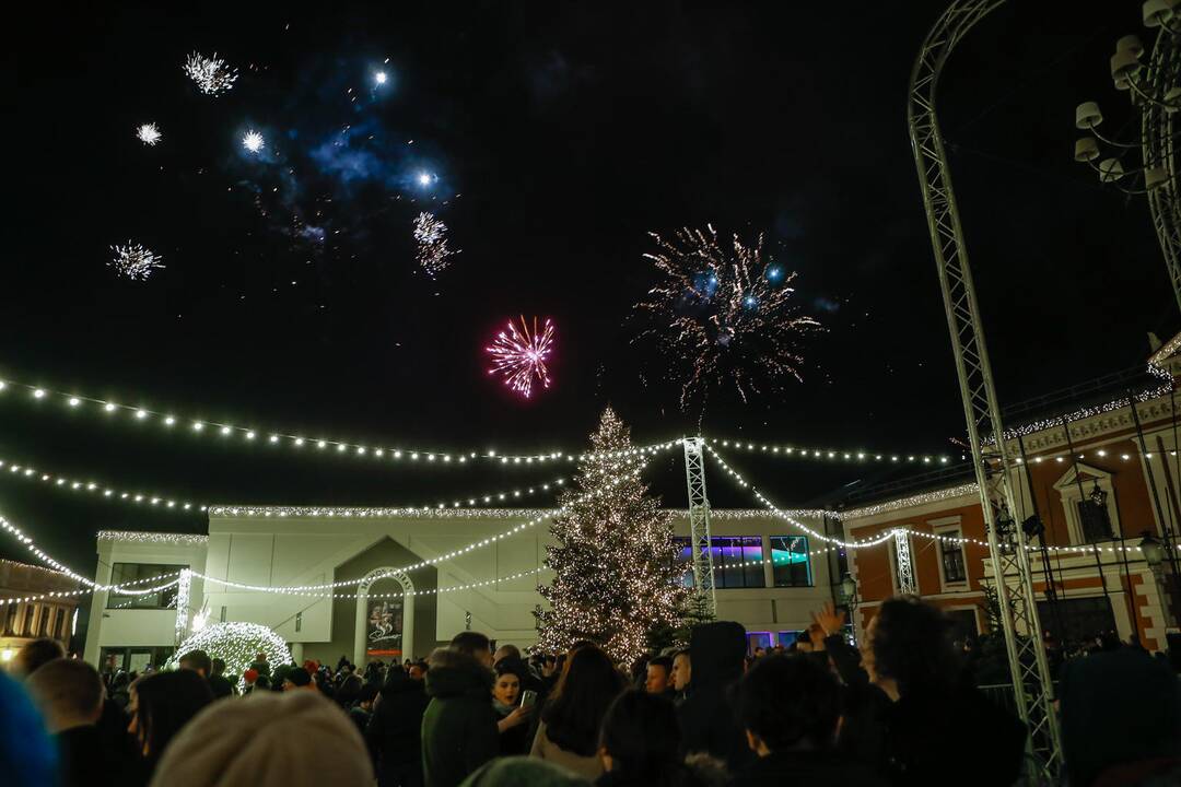 Naujametinis fejerverkas Klaipėdoje 2019