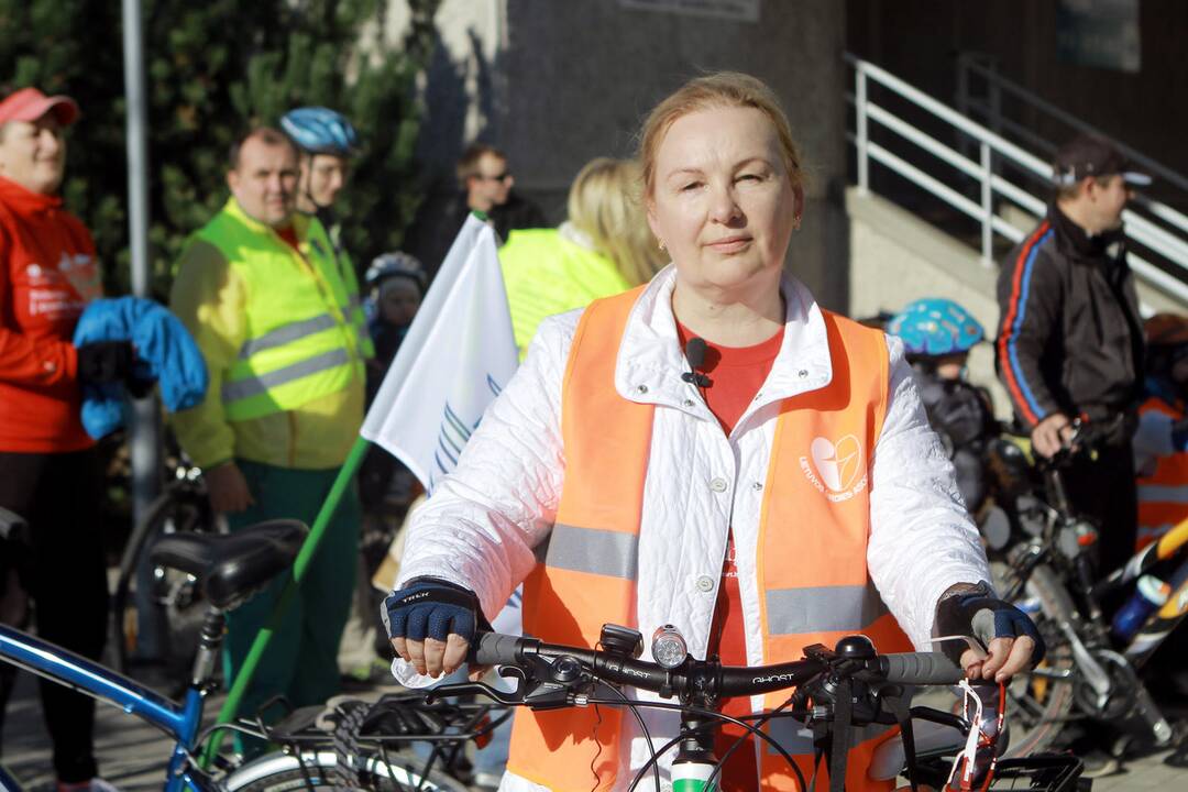 Širdies dieną Klaipėdoje – žygis dviračiais