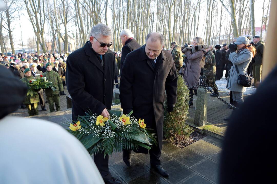 Iškilmingoje ceremonijoje pagerbti žuvusieji už Klaipėdos kraštą