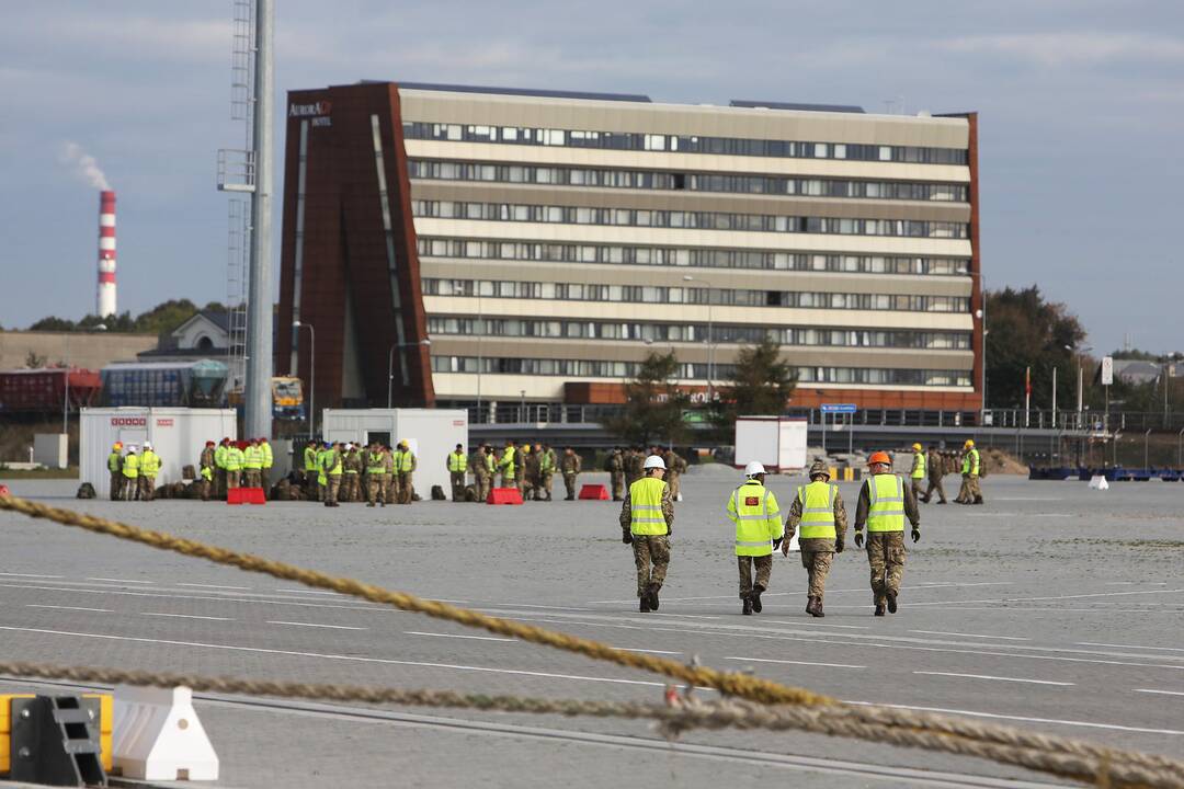 NATO karinė technika Klaipėdoje