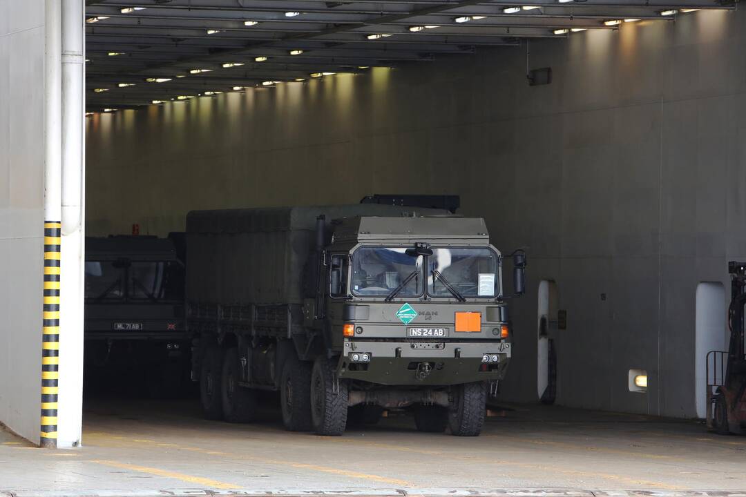 NATO karinė technika Klaipėdoje