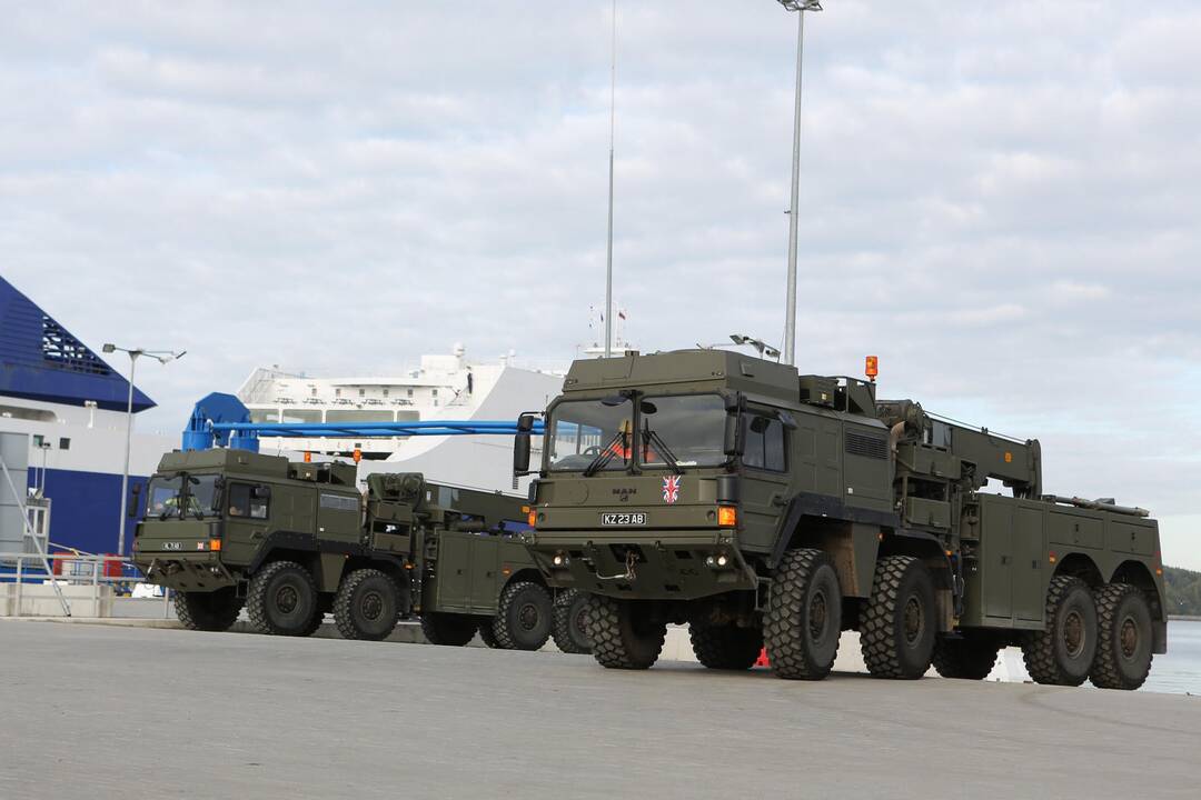 NATO karinė technika Klaipėdoje