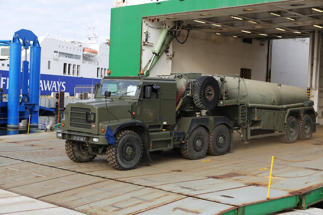 NATO karinė technika Klaipėdoje