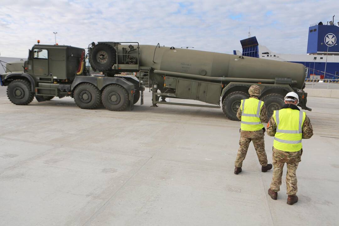 NATO karinė technika Klaipėdoje