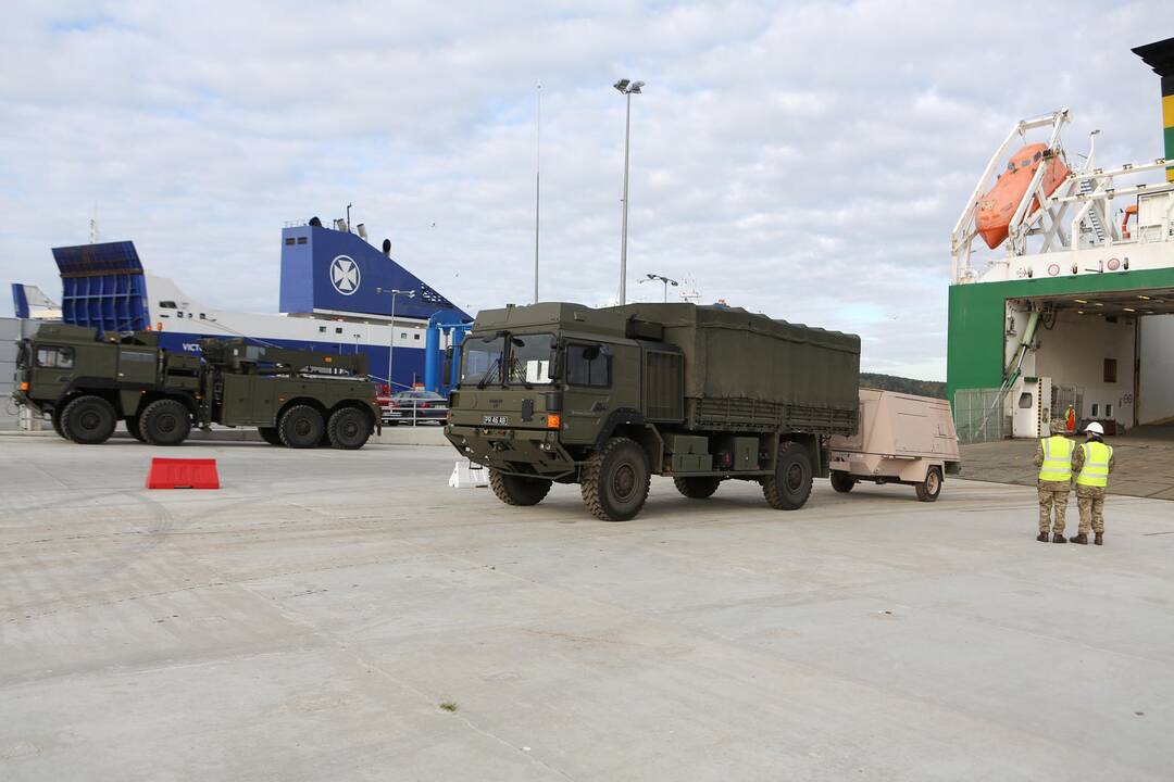 NATO karinė technika Klaipėdoje