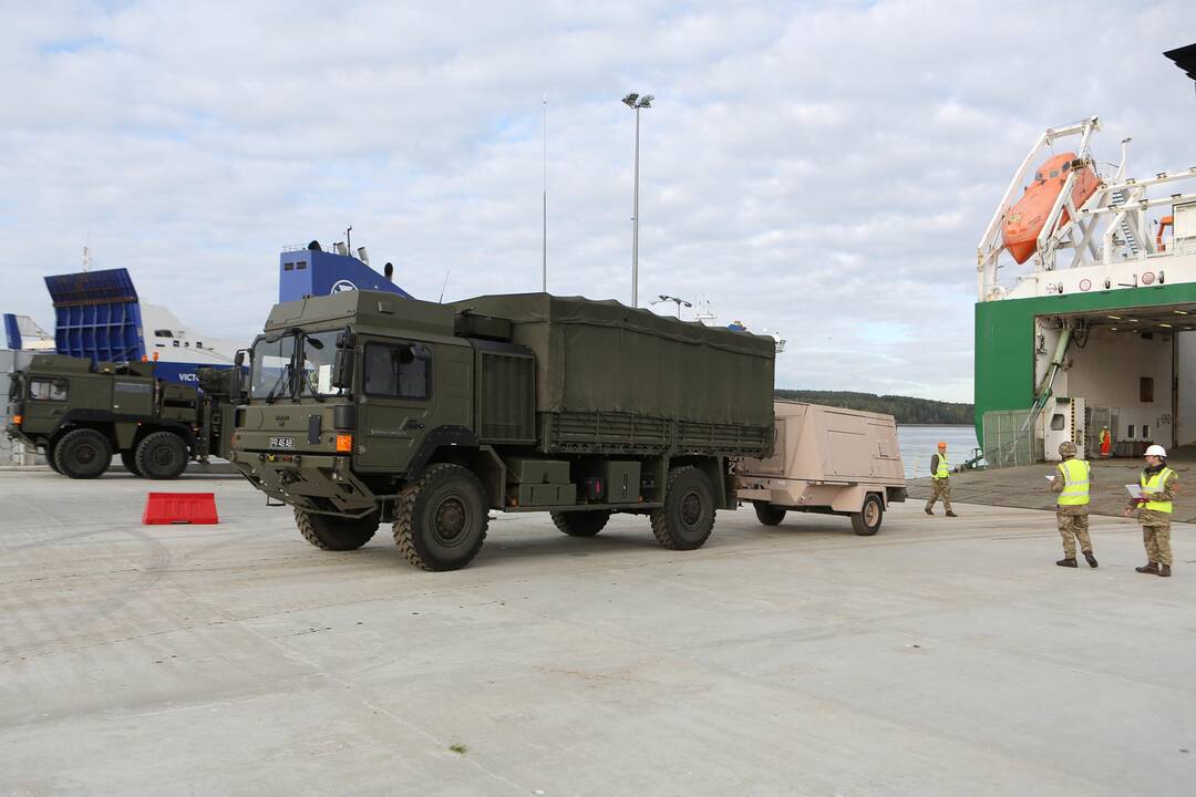 NATO karinė technika Klaipėdoje