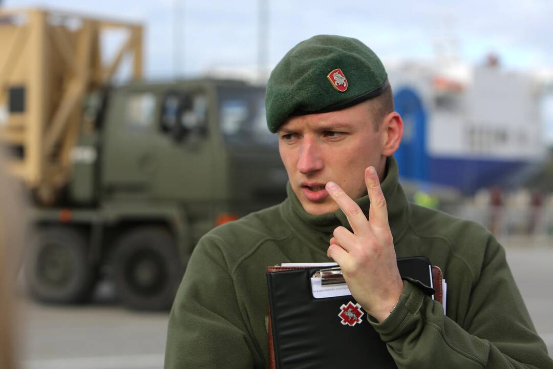 NATO karinė technika Klaipėdoje