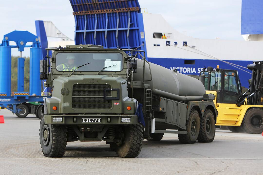 NATO karinė technika Klaipėdoje