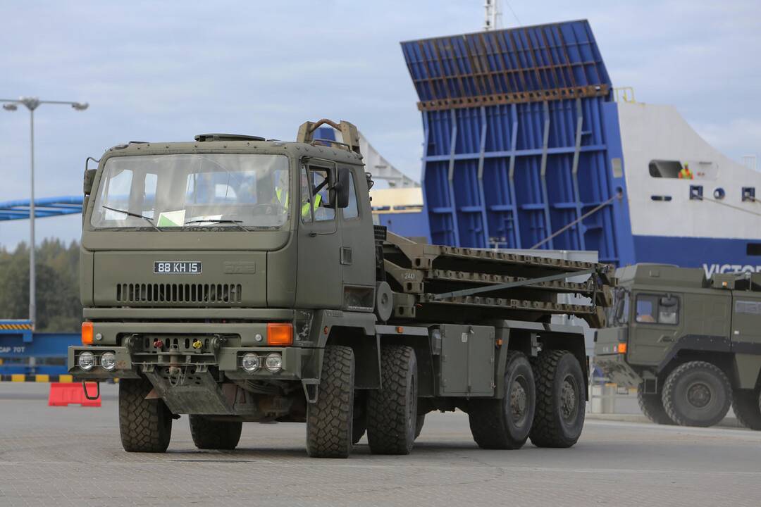 NATO karinė technika Klaipėdoje