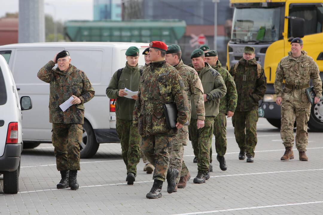 NATO karinė technika Klaipėdoje