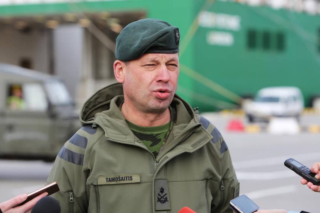 NATO karinė technika Klaipėdoje