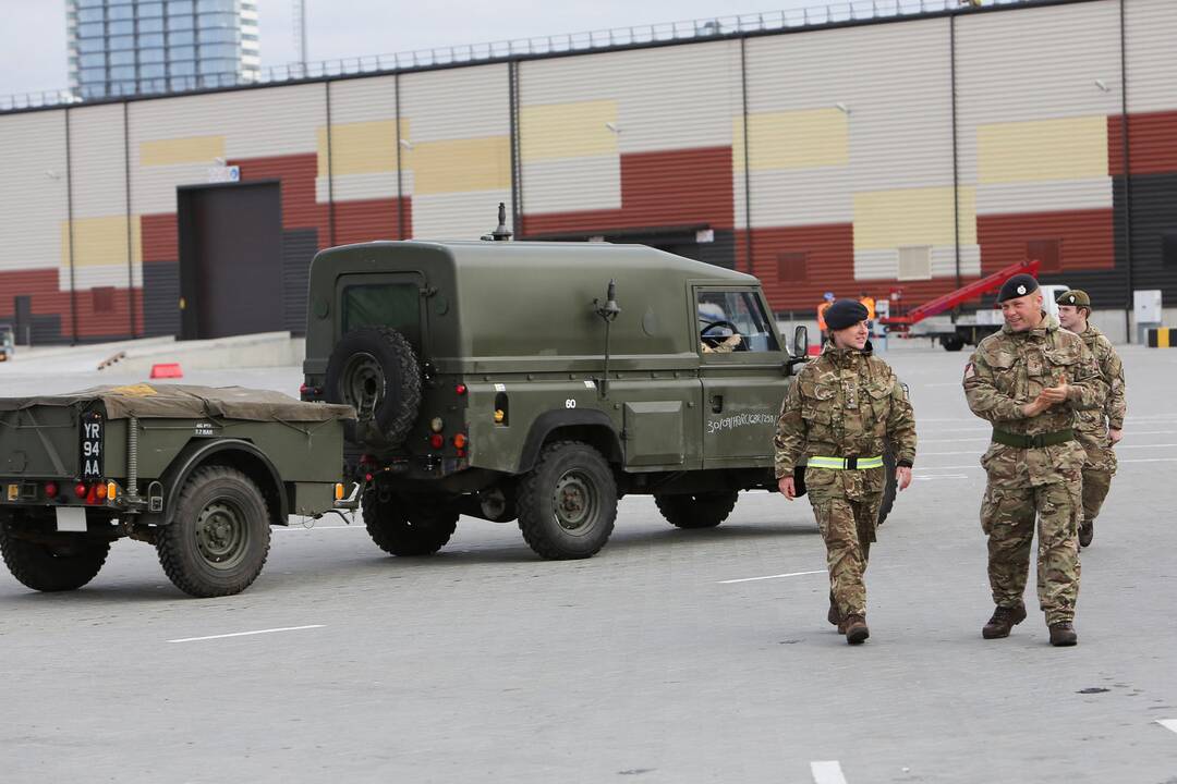 NATO karinė technika Klaipėdoje