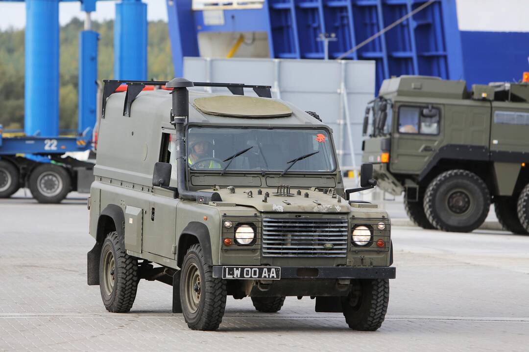 NATO karinė technika Klaipėdoje