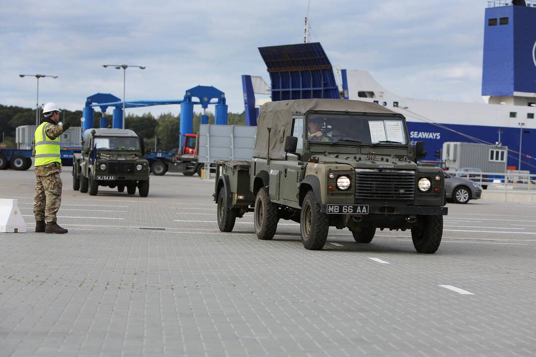 NATO karinė technika Klaipėdoje