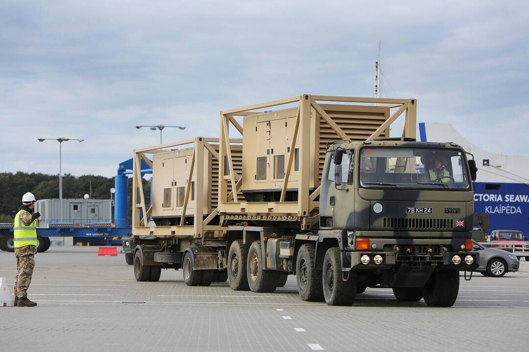 NATO karinė technika Klaipėdoje